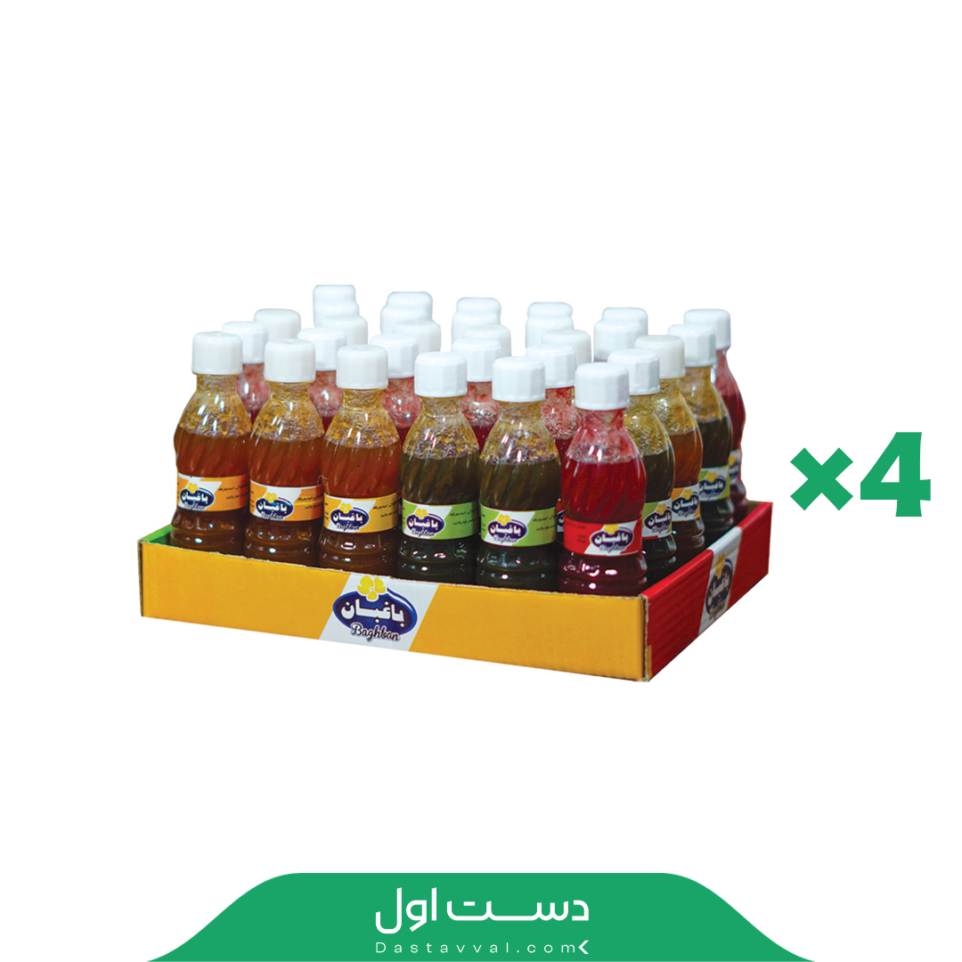 میوه فرآوری شده نوشابه ای باغبان-4 بسته در کارتن