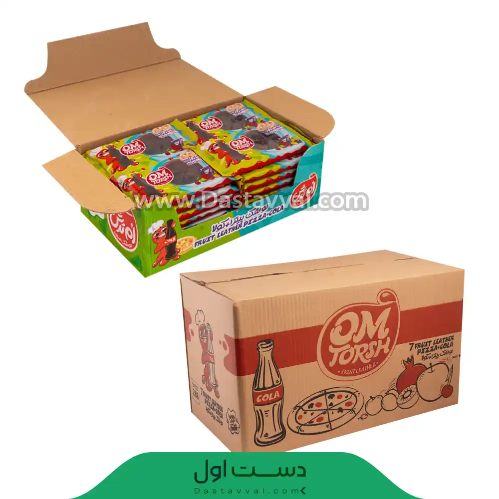 لواشک پیتزا کولا - 9 بسته در کارتن