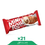 مینی رول با کرم عسل و شکلات مهیار _ بسته ۲۱ عددی