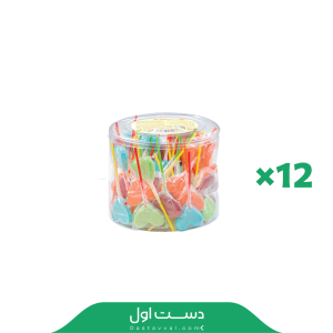 آبنبات چوبی شکل  قلب آرسوی 12 بانکه۶۰ عددی