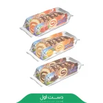 درنا رول با کرم کاکائو، پرتقالی، توت فرنگی