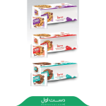 کلوچه کوکی در سه طعم(گردو کشمش - ساده تکه های شکلات - کاکائویی)