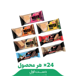 ویفر(توت‌فرنگی,پرتقالی,موزی,فندوق,نارگیلی,دارک,کاکائو) درنا -کارتن ۲۴ عددی