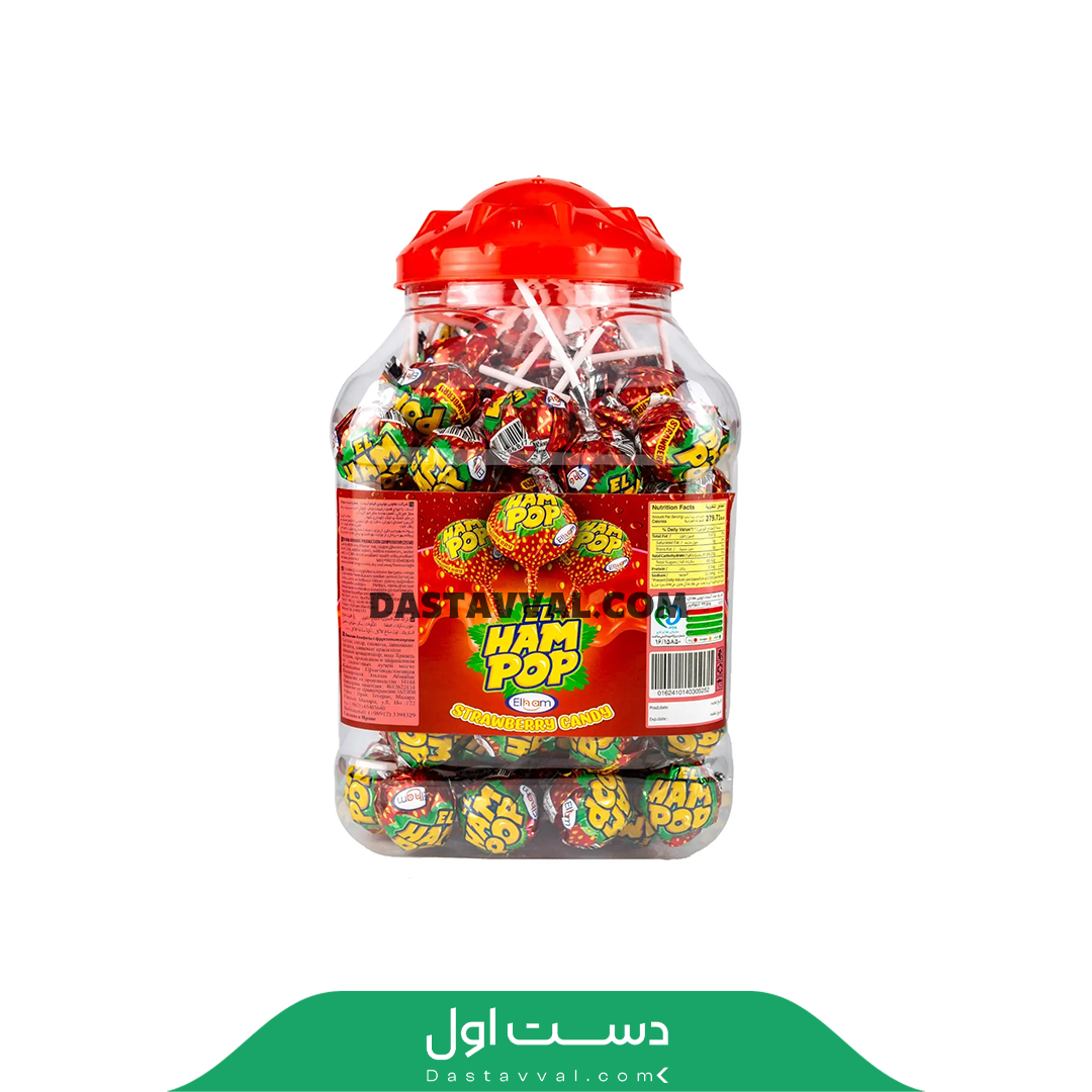 آبنبات چوبی توت فرنگی الهام