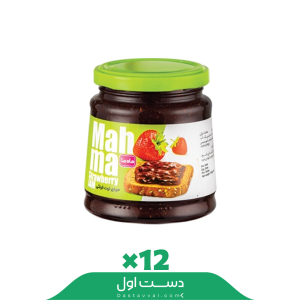 مربای توت فرنگی ماه ما کارتن 12 تایی