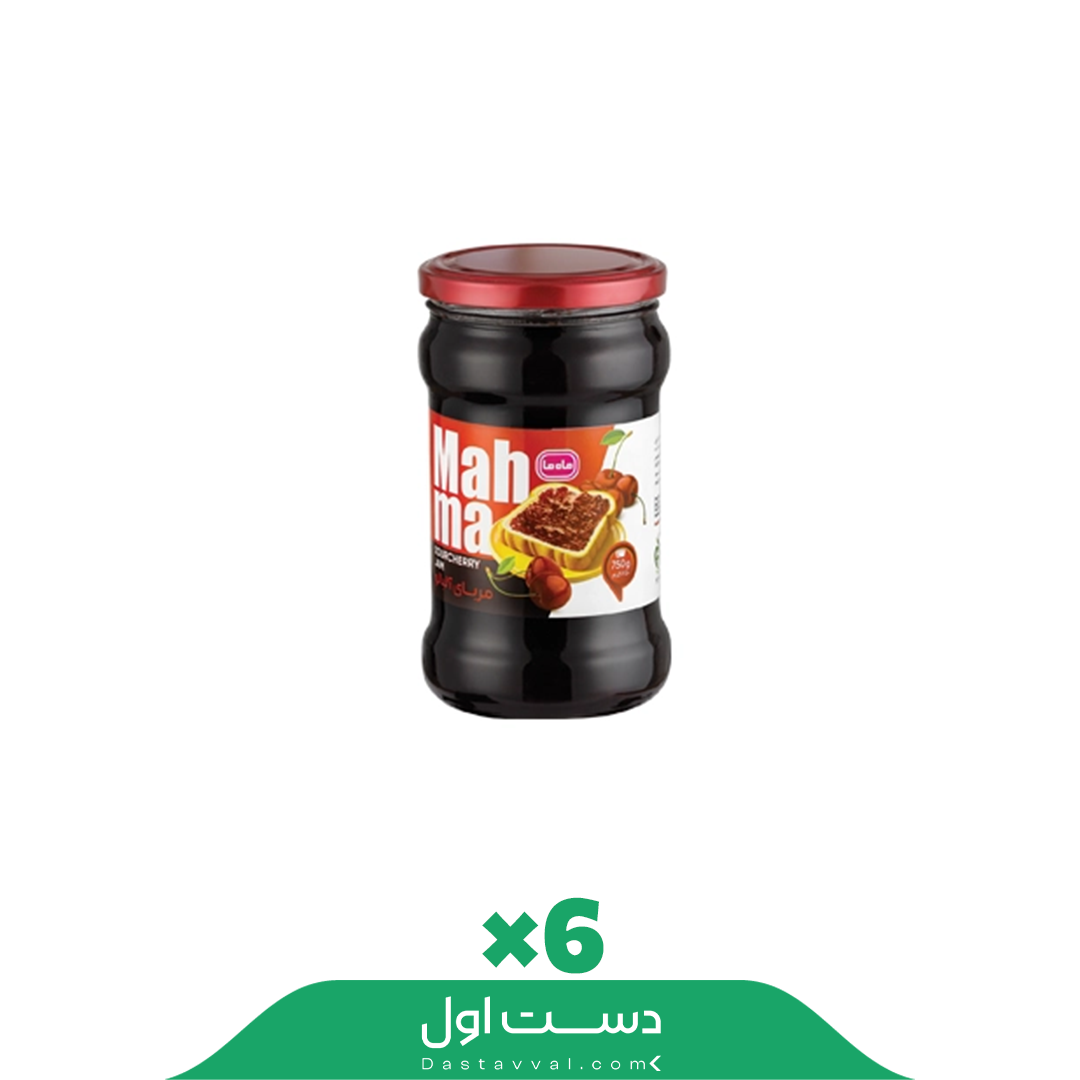 مربای آلبالو خانواده ماه ما کارتن 6تایی