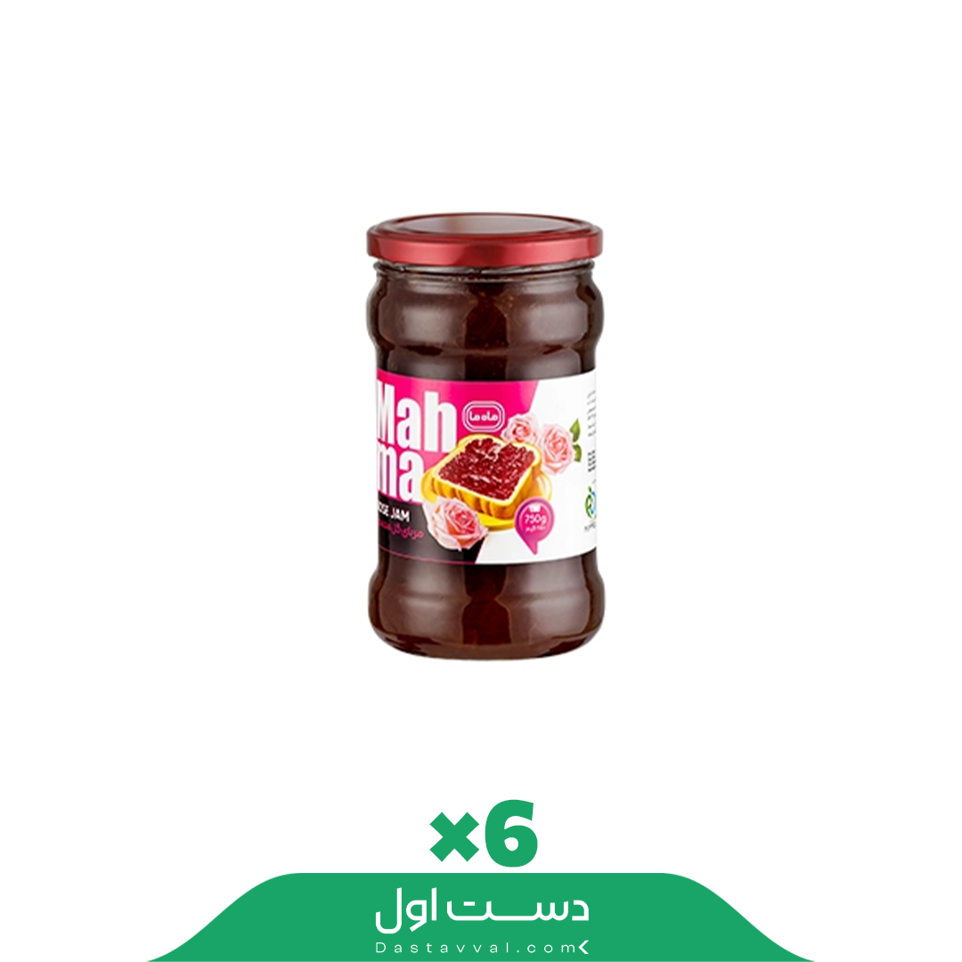 مربای گل محمدی خانواده ماه ما کارتن 6تایی
