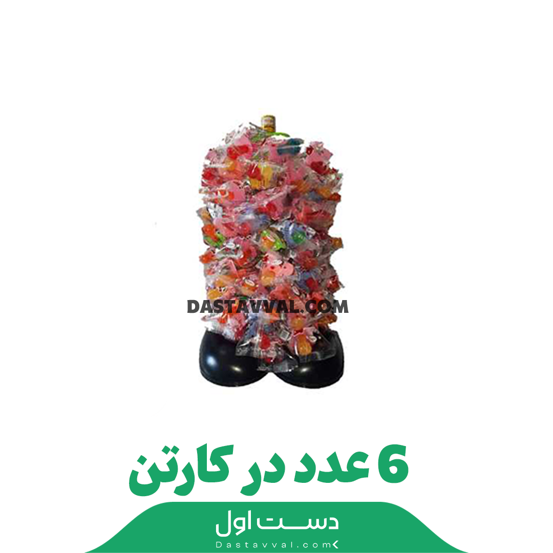آبنبات پستانکی استندی الهام کارتن 6تایی