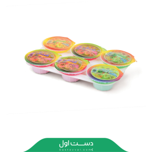 ژله 6 تایی شانه ای افشنگ