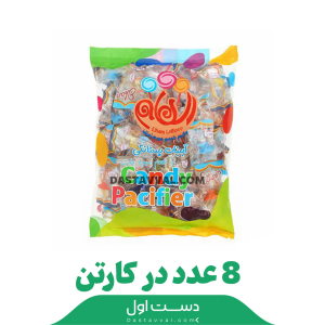 آبنبات پستانکی پاکتی الهام کارتن 8تایی