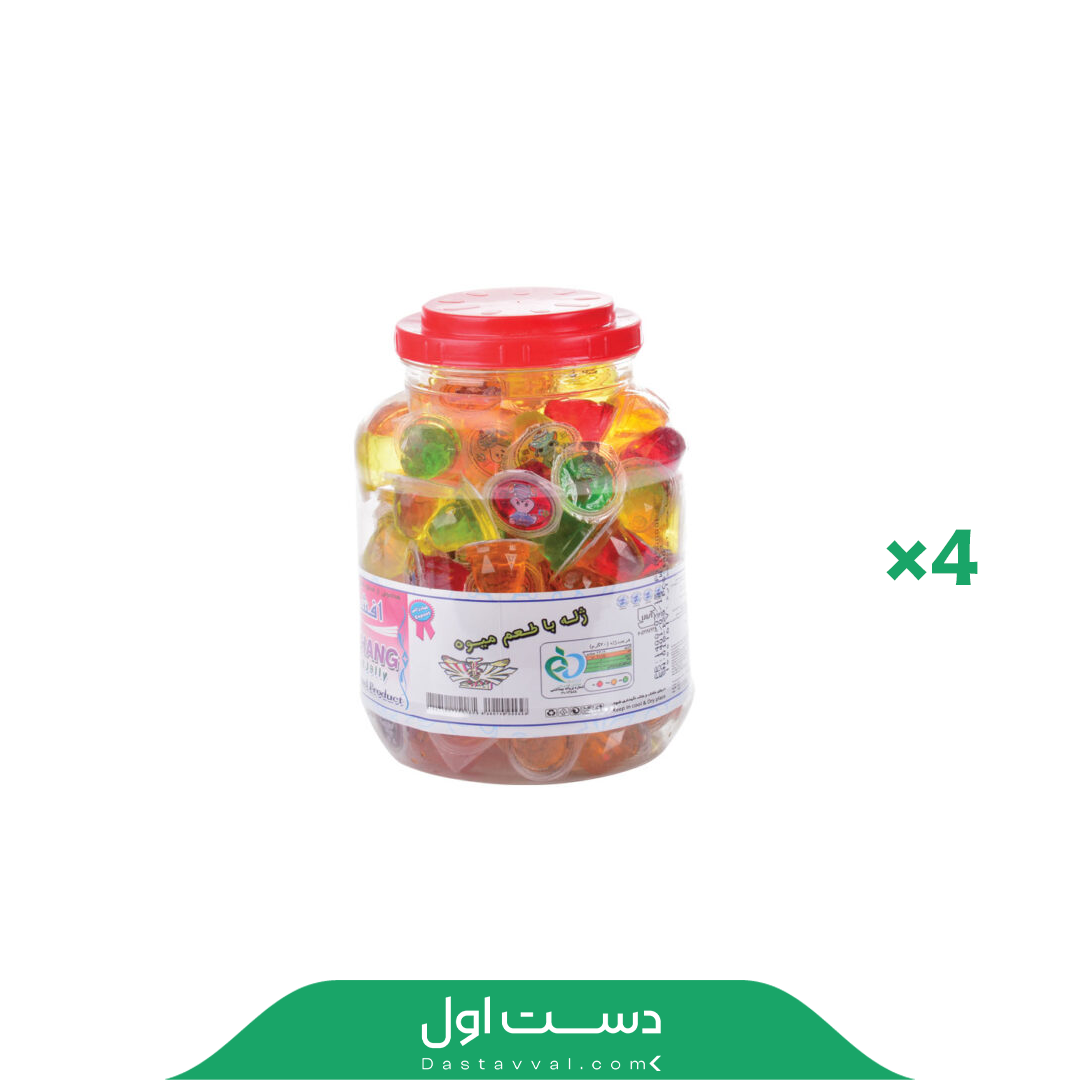 ژله 140 عددی دربدار افشنگ کارتن 4تایی
