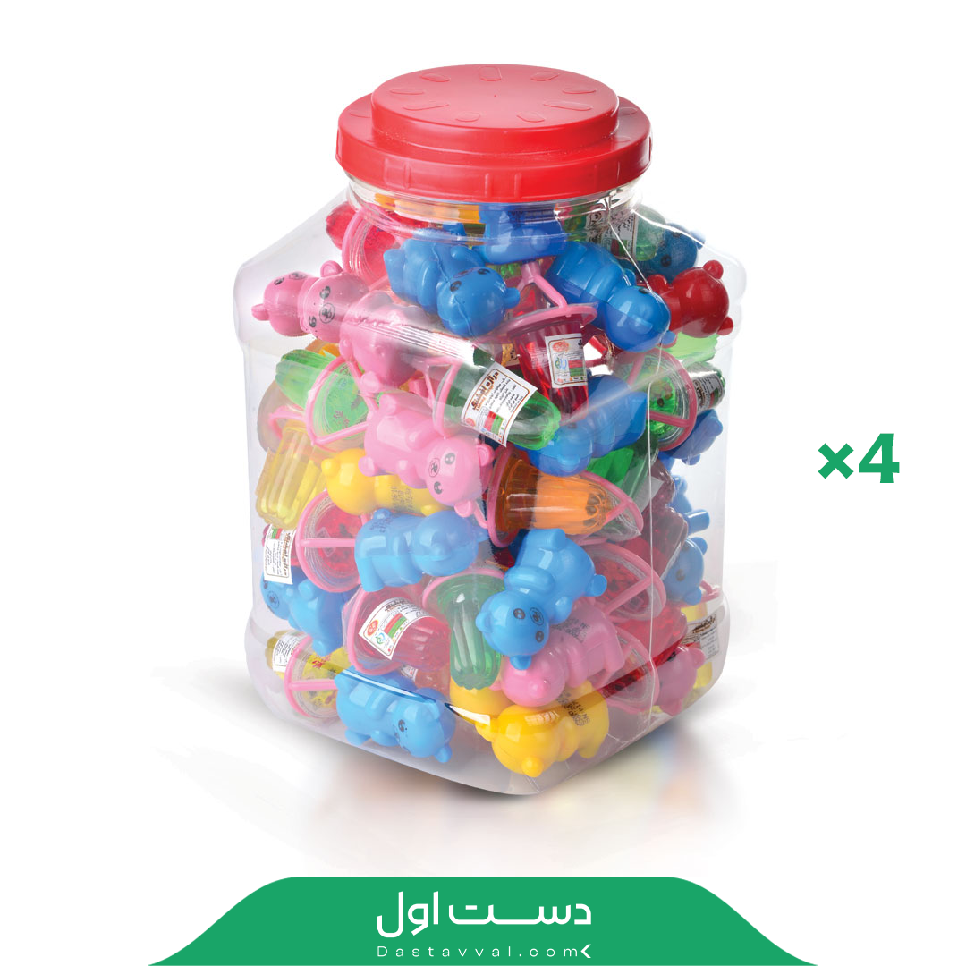 اسمارتیز خرسی افشنگ کارتن 4تایی