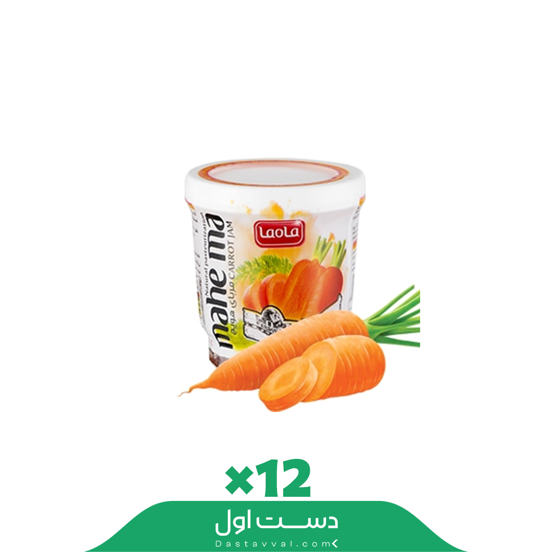 مربای هویج لیوانی ماه ما کارتن 12تایی