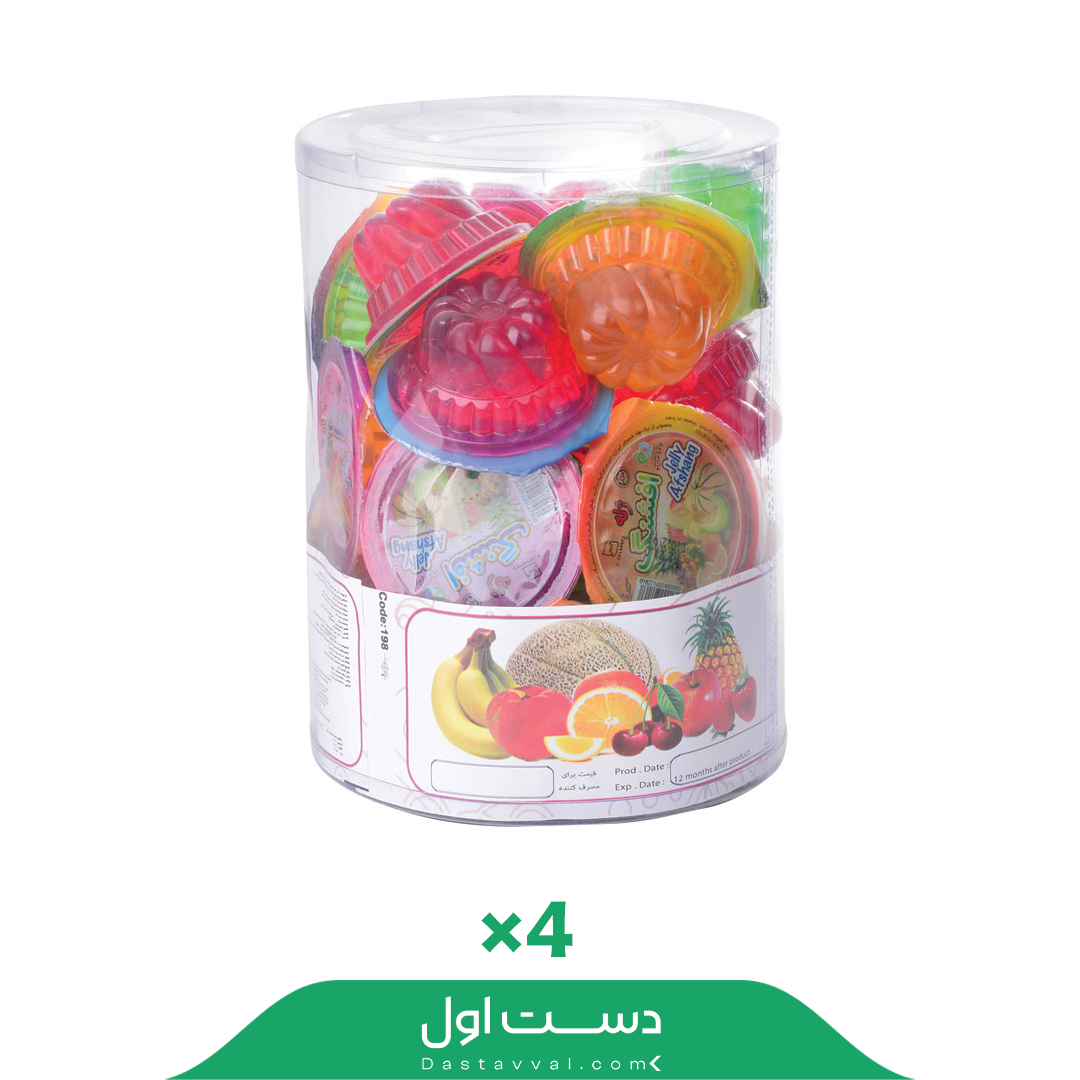 ژله 24 عددی پی وی سی افشنگ کارتن 4تایی