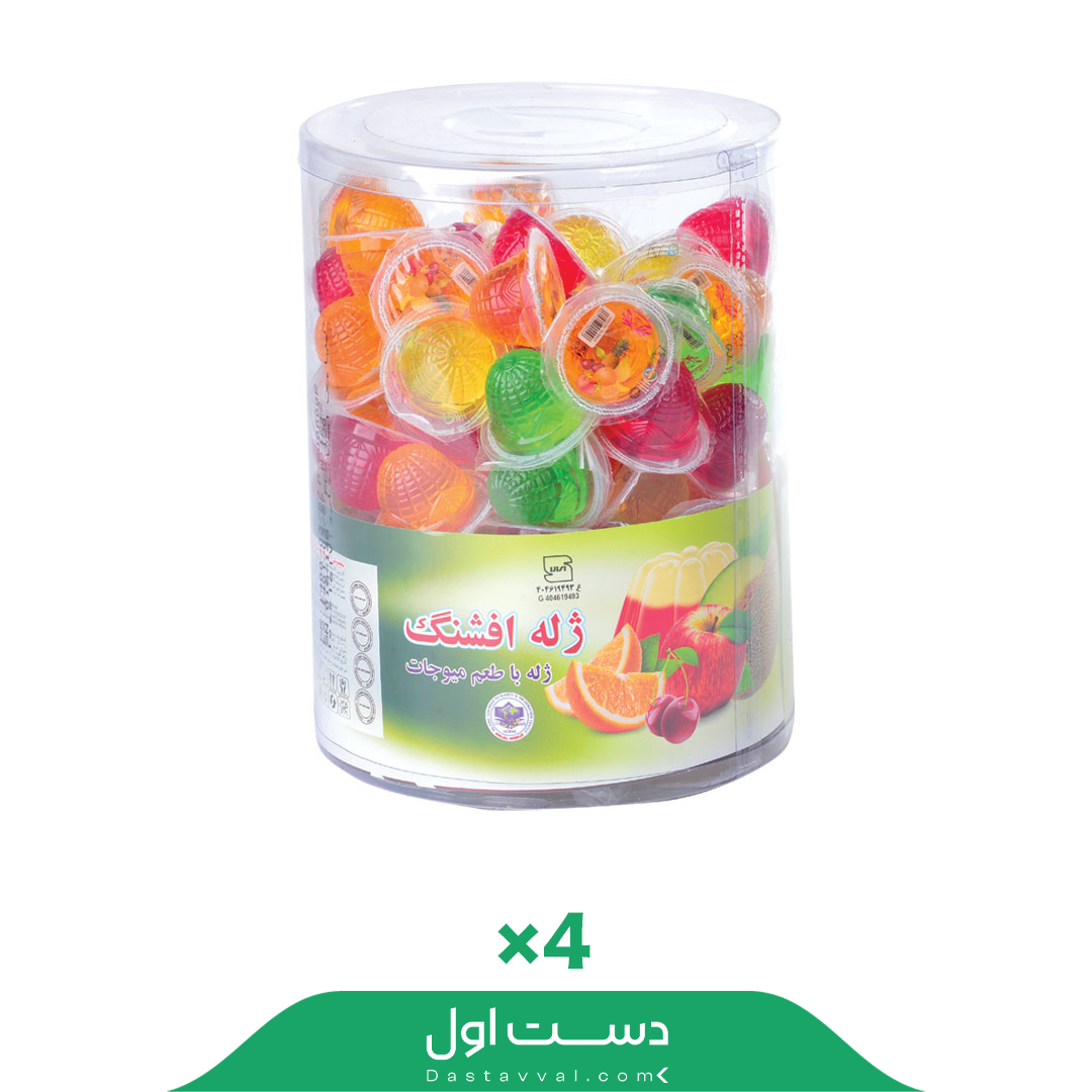 ژله 120 عددی پی وی سی افشنگ کارتن 4تایی