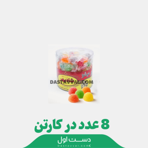 ژله شکری بشکه ای شادبهر کارتن 8 تایی