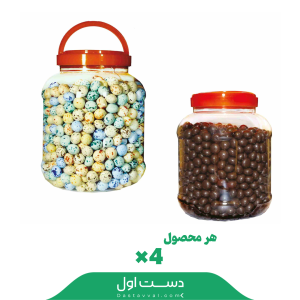 دراژه بلدرچین و مغزدار سوتاش کارتن 4 تایی