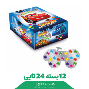 دراژه شکلاتی ماشینی سوتاش کارتن 12 تایی